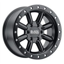 Charger l'image dans la galerie, 1680HCH-06140M12 - Black Rhino Hachi 16X8 6X139.7 -10 mm Matte Black - Black Rhino Wheels Canada