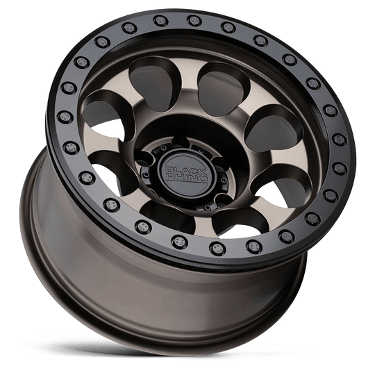1785RIT006140Z12 - Black Rhino Riot 17X8.5 6X139.7  0mm Matte Bronze W/ Black Ring & Bolts - Black Rhino Wheels Canada