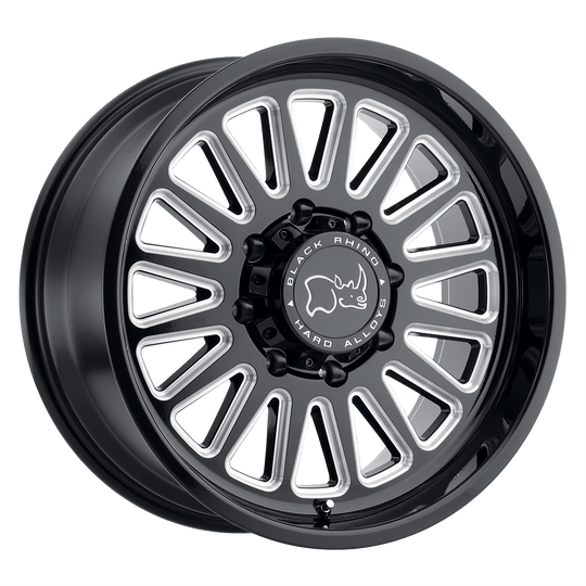 2095CAL126140B12 - Black Rhino Ocala 20X9.5 6X139.7  12mm Gloss Black W/ Milled Spokes - Black Rhino Wheels Canada