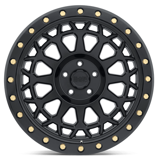2095PRM005127M71 - Black Rhino Primm 20X9.5 5X127  0mm Matte Black W/ Brass Bolts - Black Rhino Wheels Canada