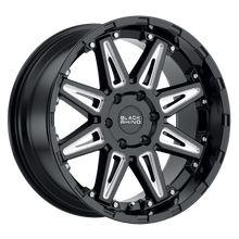 Load image into Gallery viewer, 2095RSH-86140B12 - Black Rhino Rush 20X9.5 6X139.7 -18 mm Gloss Black W/ Milled Spokes - Black Rhino Wheels Canada