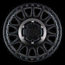 Load image into Gallery viewer, 1785SND006140M12A - Black Rhino Sandstorm 17X8.5 6X139.7  0mm Semi Gloss Black W/ Machined Dark Tint Ring - Black Rhino Wheels Canada