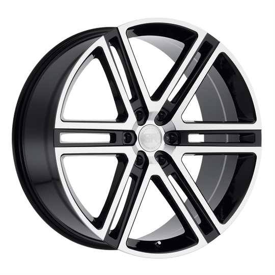 2095TBV306120B67 - Black Rhino Timbvati 20X9.5 6X120  30mm Gloss Black W/ Mirror Cut Face - Black Rhino Wheels Canada