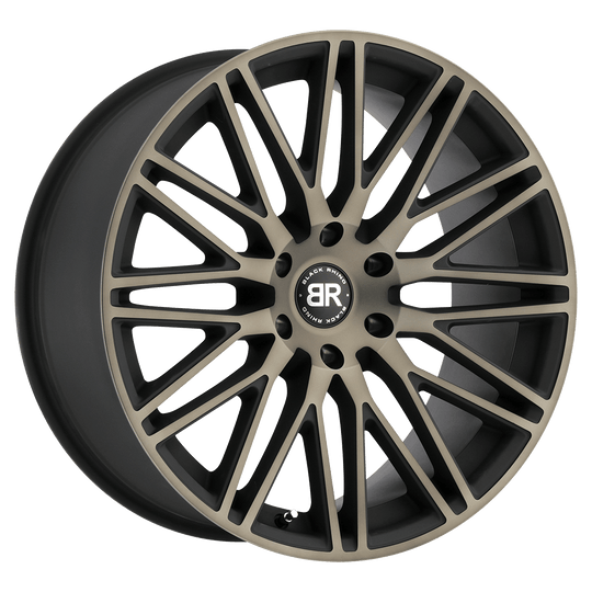 2095ZUL306135F87 - Black Rhino Zulu 20X9.5 6X135  30mm Matte Black W/ Machined Face & Dark Matte Tint - Black Rhino Wheels Canada