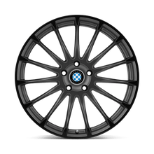 Load image into Gallery viewer, 1985BYA155120B74 - Beyern Aviatic 19X8.5 5X120  15mm Matte Gunmetal W/ Gloss Black Lip - Beyern Wheels Canada