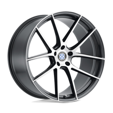 Load image into Gallery viewer, 1885BFT355120G72 - Beyern Ritz 18X8.5 5X120  35mm Gloss Gunmetal W/ Brushed Face - Beyern Wheels Canada