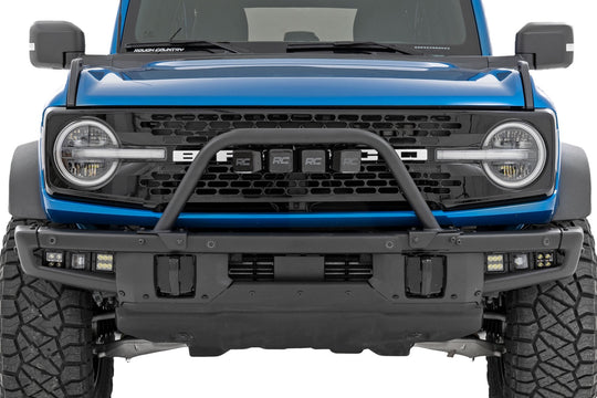 51115 Safari Bar - 3" OSRAM (Quad) - Wide - OE Modular Steel - Ford Bronco (21-23) Rough Country Canada