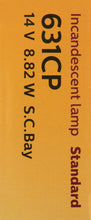 Load image into Gallery viewer, 631CP Philips Standard Miniature 631 - Standard - Multiple Commercial 10-Pack Philips Bulbs