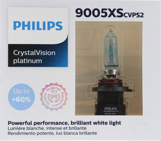 9005XSCVPS2 Philips CrystalVision platinum Headlight 9005XS - CrystalVision Platinum - Twin Special Pack Philips Bulbs