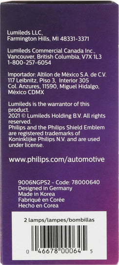 9006NGPS2 Philips NightGuide platinum Headlight 9006 - NightGuide Platinum - Twin Special Pack Philips Bulbs