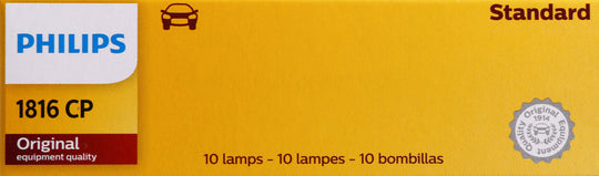 1816CP Philips Standard Miniature 1816 - Standard - Multiple Commercial 10-Pack Philips Bulbs