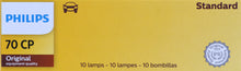 Load image into Gallery viewer, 70CP Philips Standard Miniature 70 - Standard - Multiple Commercial 10-Pack Philips Bulbs