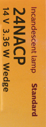 24NACP Philips Standard Miniature 24NA - Standard - Multiple Commercial 10-Pack Philips Bulbs