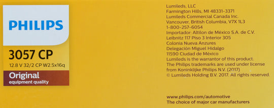 3057CP Philips Standard Miniature 3057 - Standard - Multiple Commercial 10-Pack Philips Bulbs