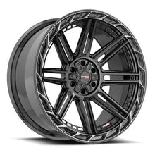 Load image into Gallery viewer, VRP-501241161351397-24BDCDTR - Vortek VRP-501 24X11 6X135 / 6X139.7 ET -24mm Black Diamond Cut Ring with Dark Tint - Vortek Wheels Canada