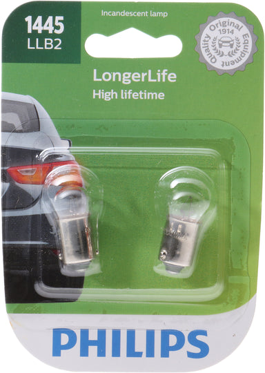 1445LLB2 Philips LongerLife Miniature 1445LL - LongerLife - Twin Blister Pack Philips Bulbs