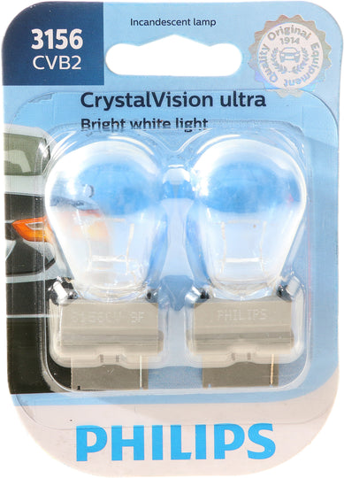 3156CVB2 Philips CrystalVision ultra miniature 3156 - CrystalVision Ultra - Twin Blister Pack Philips Bulbs