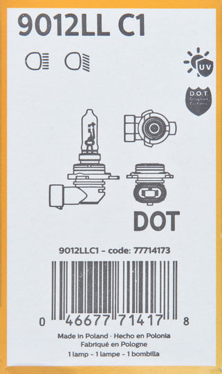 9012LLC1 Philips Longerlife Bulb 9012 - Standard - Single Commercial Pack Philips Bulbs
