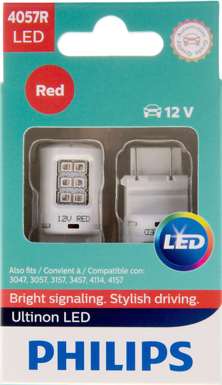 4057RLED Philips Ultinon LED 4057RLED - Ultinon LED - Red Philips Bulbs