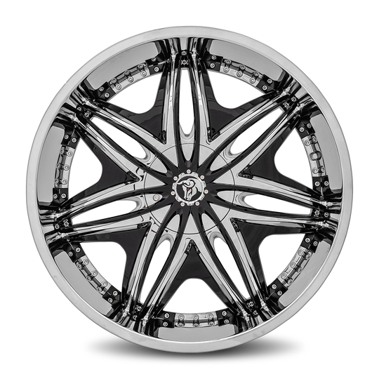 MOR-241BLNK4073 - Diablo Morpheus 24X10 Blank 40mm Chrome - Diablo Wheels Canada