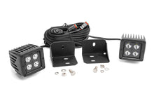 Load image into Gallery viewer, 71011 LED Light - Cab Mount - 2" Black Pair - Flood - Can-Am Defender (16-22) Rough Country Canada