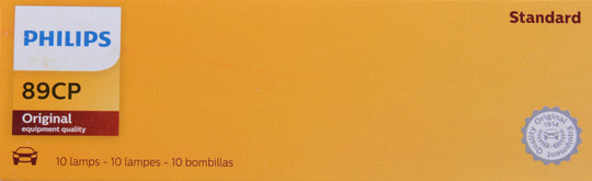 89CP Philips Standard Miniature 89 - Standard - Multiple Commercial 10-Pack Philips Bulbs