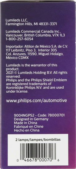 9004NGPS2 Philips NightGuide platinum Headlight 9004 - NightGuide Platinum - Twin Special Pack Philips Bulbs