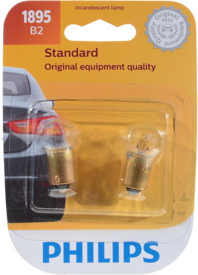 1895B2 Philips Standard Miniature 1895 - Standard - Twin Blister Pack Philips Bulbs