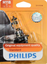 Load image into Gallery viewer, H11BB1 Philips Standard Headlight H11B - Standard - Single Blister Pack Philips Bulbs