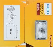 Load image into Gallery viewer, H4666C1 Philips Standard Sealed Beam H4666 - Standard - Single Commercial Pack Philips Bulbs