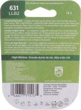Load image into Gallery viewer, 631LLB2 Philips LongerLife Miniature 631LL - LongerLife - Twin Blister Pack Philips Bulbs