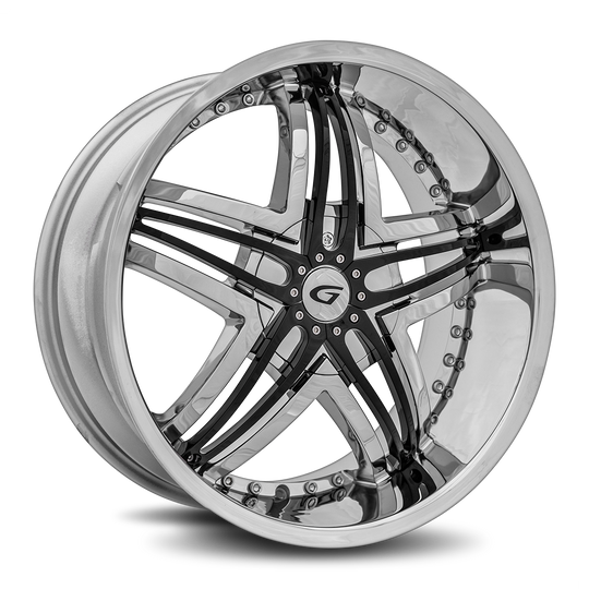 G1-228BLNK1873 - Diablo Blitz 22X8.5 Blank 18mm Chrome - Diablo Wheels Canada