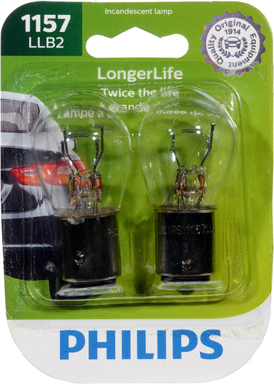 1157LLB2 Philips LongerLife Miniature 1157LL - LongerLife - Twin Blister Pack Philips Bulbs