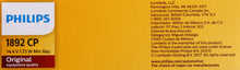 Load image into Gallery viewer, 1892CP Philips Standard Miniature 1892 - Standard - Multiple Commercial 10-Pack Philips Bulbs