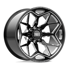Charger l'image dans la galerie, AFTQZ04D22-5-20 - American Force AFW Galaxy 26X14 8X165.1 -65mm Gloss Black Mill-Mach - American Force Wheels Canada