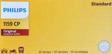 Load image into Gallery viewer, 1159CP Philips Standard Miniature 1159 - Standard - Multiple Commercial 10-Pack Philips Bulbs