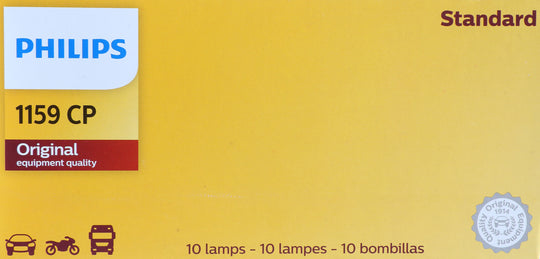 1159CP Philips Standard Miniature 1159 - Standard - Multiple Commercial 10-Pack Philips Bulbs