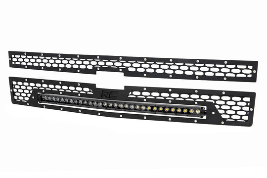 70103 Mesh Grille - 30" Single Row LED - Black - Chevy Silverado 1500 (14-15) Rough Country Canada