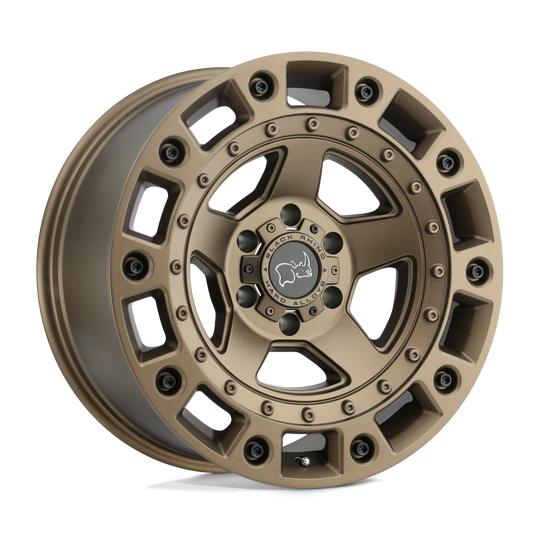 1895CNC126120Z67 - Black Rhino Cinco 18X9.5 6X120  12mm Bronze W/ Black Bolts - Black Rhino Wheels Canada