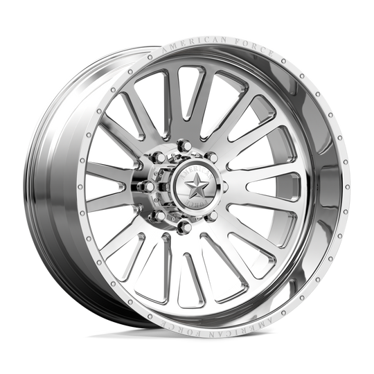AFTJCK10N77-1-0 - American Force AFW Quantum 22X12 5X139.7 -55mm Polished - American Force Wheels Canada