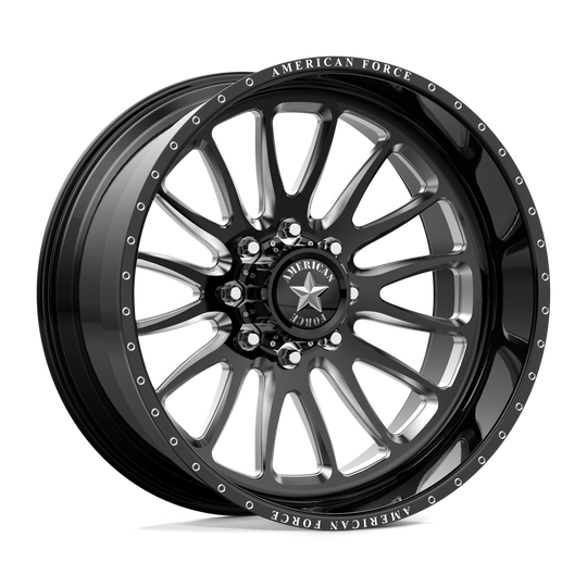 AFTJCKH10D22-5-21 - American Force AFW Nemesis 22X12 8X165.1 -55mm Gloss Black Mill-Mach - American Force Wheels Canada