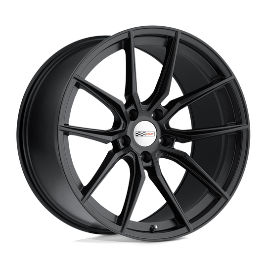 1895CRD565121M70 - Cray Spider 18X9.5 5X120.65  56mm Matte Black - Cray Wheels Canada