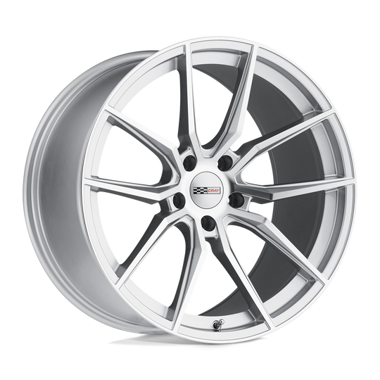 2012CRD525120S67 - Cray Spider 20X12 5X120  52mm Silver W/ Mirror Cut Face - Cray Wheels Canada