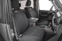 Load image into Gallery viewer, 91012 Seat Covers - Front and Rear w/ Armrest - Jeep Wrangler JL (18-23) Rough Country Canada