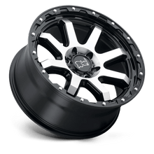 Charger l'image dans la galerie, 1890CYT068170B25 - Black Rhino Coyote 18X9 8X170  6mm Gloss Black W/ Machined Face &amp; Stainless Bolts - Black Rhino Wheels Canada