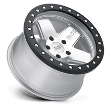 Load image into Gallery viewer, 1785CRL-25127S71 - Black Rhino Crawler 17X8.5 5X127 -32 mm Silver W/ Mirror Face &amp; Black Lip Ring - Black Rhino Wheels Canada