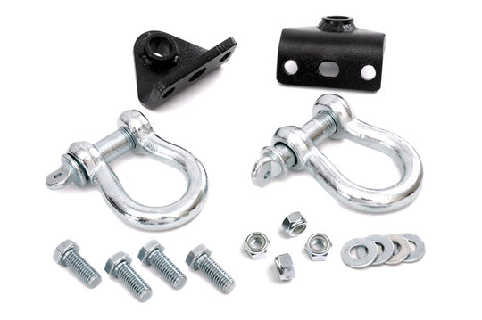 1048 D Ring Shackles and Mounts - Winch Plate - Jeep Grand Cherokee ZJ (93-98) Rough Country Canada