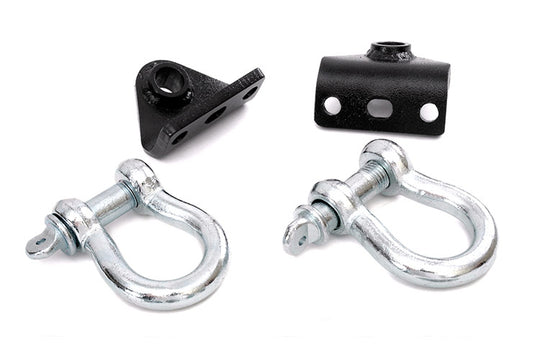 1169 D Ring Shackles & Mounts - Jeep Wrangler TJ 4WD (1997-2006) Rough Country Canada