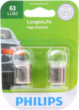 Load image into Gallery viewer, 63LLB2 Philips LongerLife Miniature 63LL - LongerLife - Twin Blister Pack Philips Bulbs