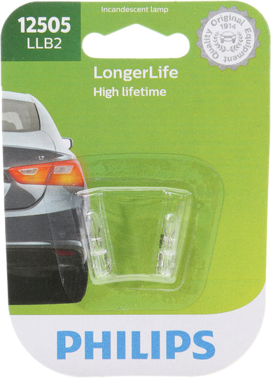 12505LLB2 Philips LongerLife Miniature 12505LL - LongerLife - Twin Blister Pack Philips Bulbs